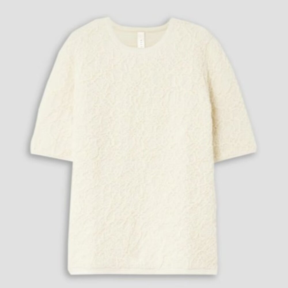 LAUREN MANOOGIAN Short-sleeve Alpaca Sweater NWT